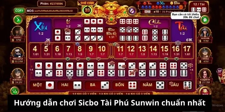 Cổng game đã bổ sung rất nhiều kèo cược phong phú Sicbo Tài Phú